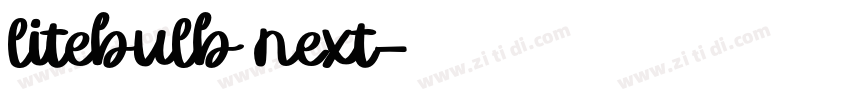 litebulb next字体转换